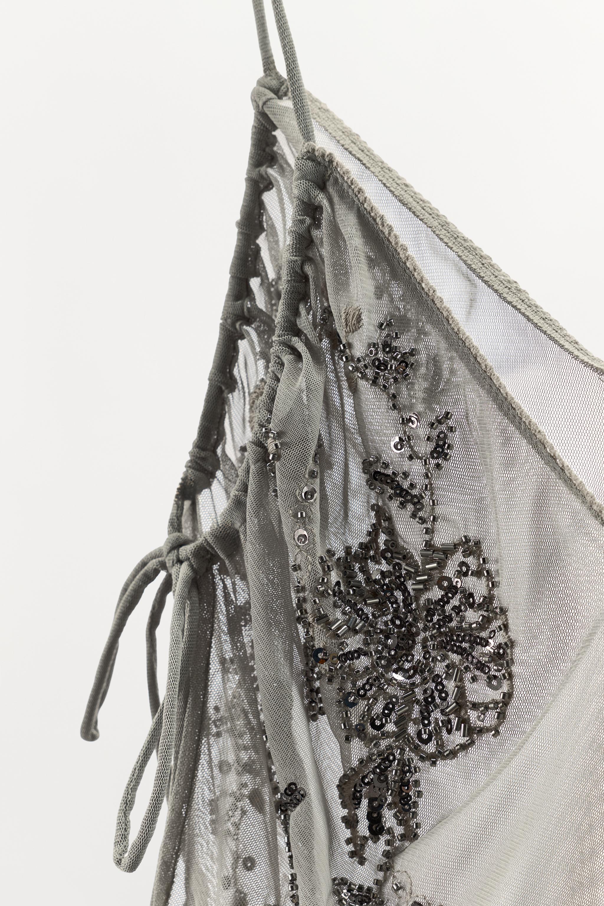 SEQUIN EMBROIDERED TOP